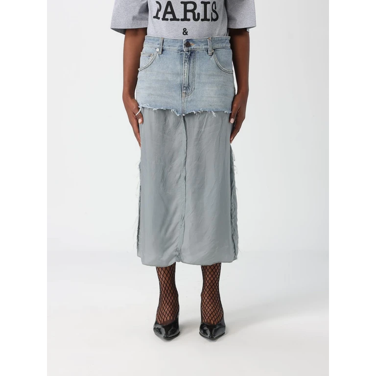 BALENCIAGA Skirt Woman color Gnawed Blue (831721TSW824200)