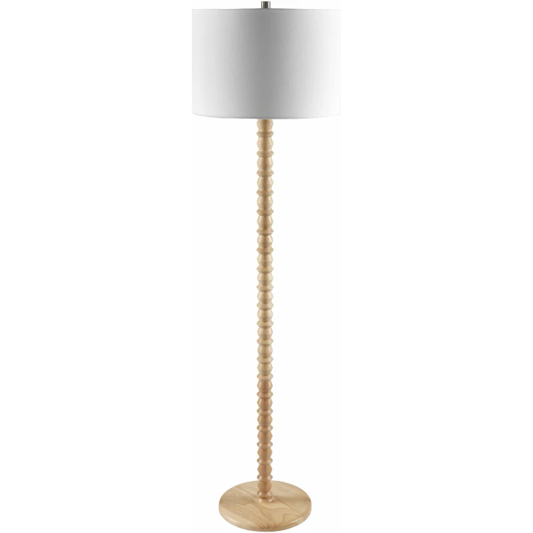 Motozintla Cream Wood Floor Lamp
