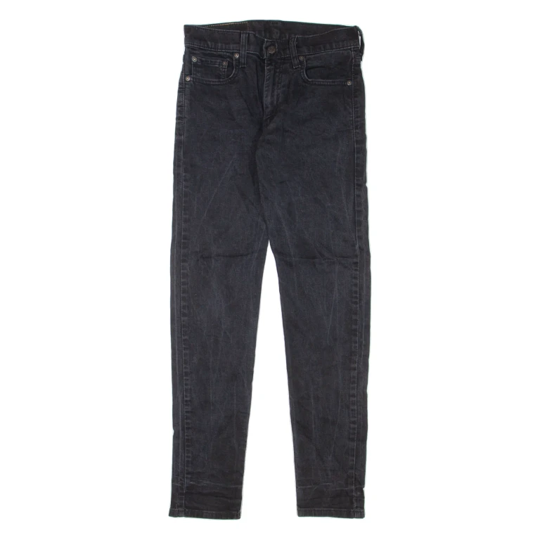 LEVI'S 512 Lo-Ball Mens Jeans Black Slim Tapered W29 L31