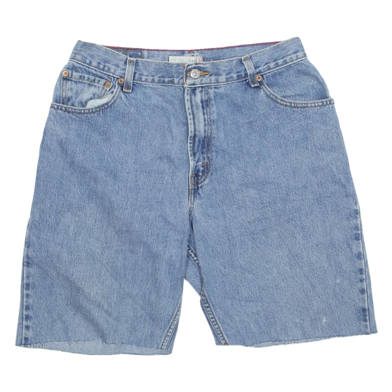 LEVI'S Cut Off 550 Womens Denim Shorts Blue M W32