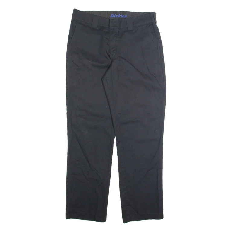 DICKIES Chino Mens Trousers Black Regular Straight W32 L30