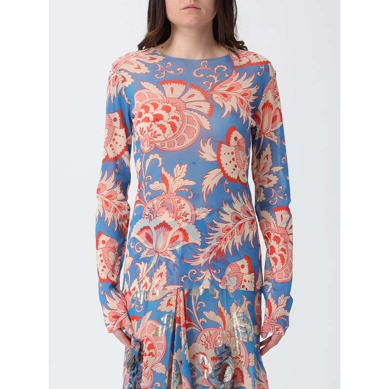Top Woman color Gnawed Blue (WRJA003899IAS69X0882)