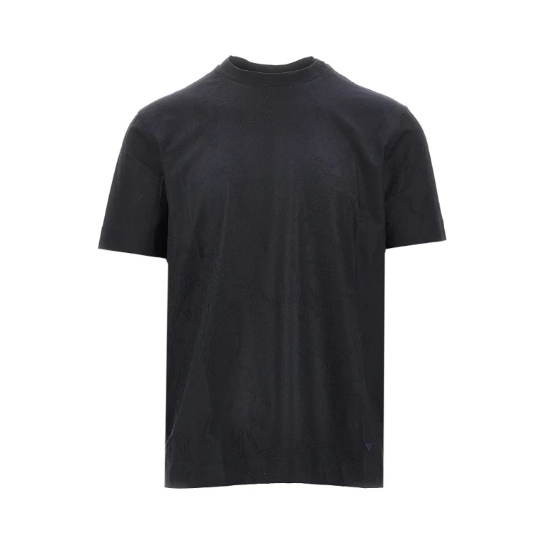 Camiseta Emporio Armani para hombre de punto elástico jacquard