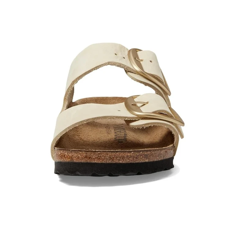 Unisex Arizona Big Buckle Nubuck Leather Ecru