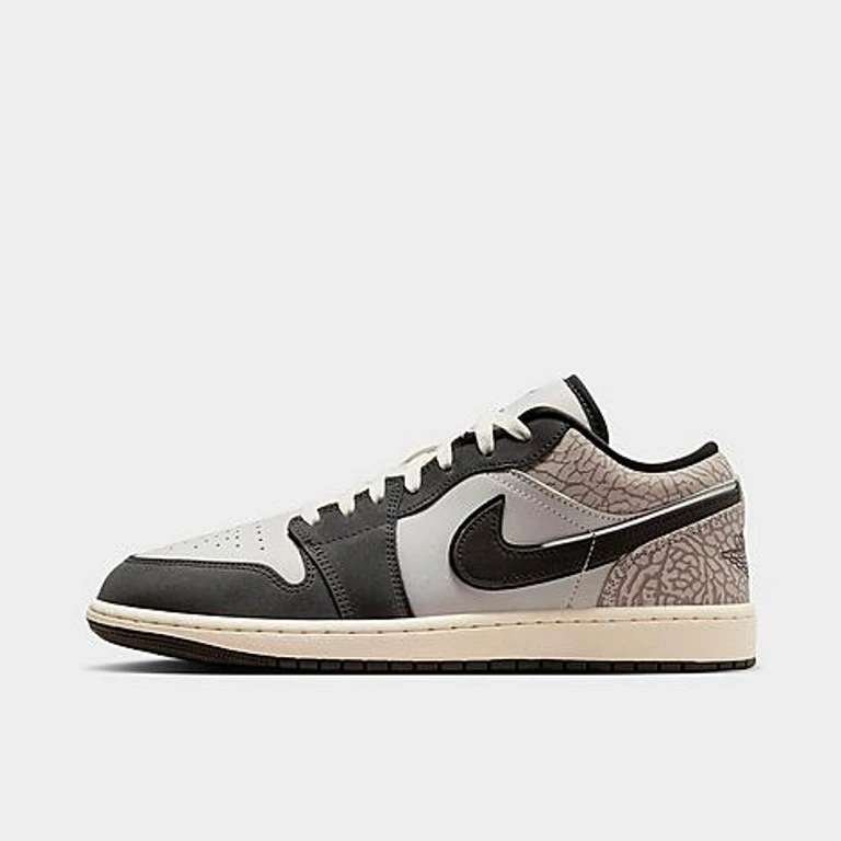 Jordan Men's Air Retro 1 Low OG SE Casual Shoes in Sail/Infrared/Deep Pewter Size: 7.5