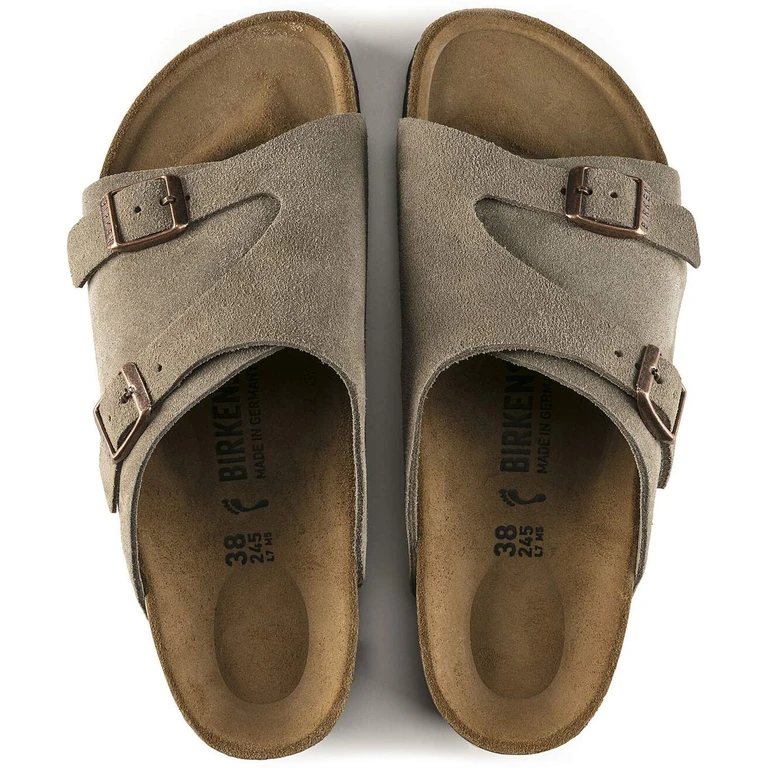 Unisex Zurich Suede Leather Exquisit Allover Taupe
