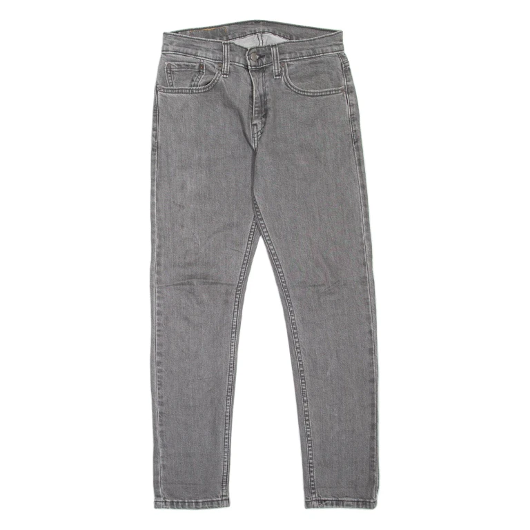 LEVI'S 512 Jeans Mens Grey Slim Tapered W28 L30