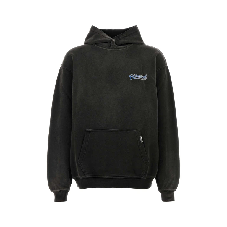 Represent Black Cotton Sweatshirt Stainedblack Exterior: Felpe - Men
