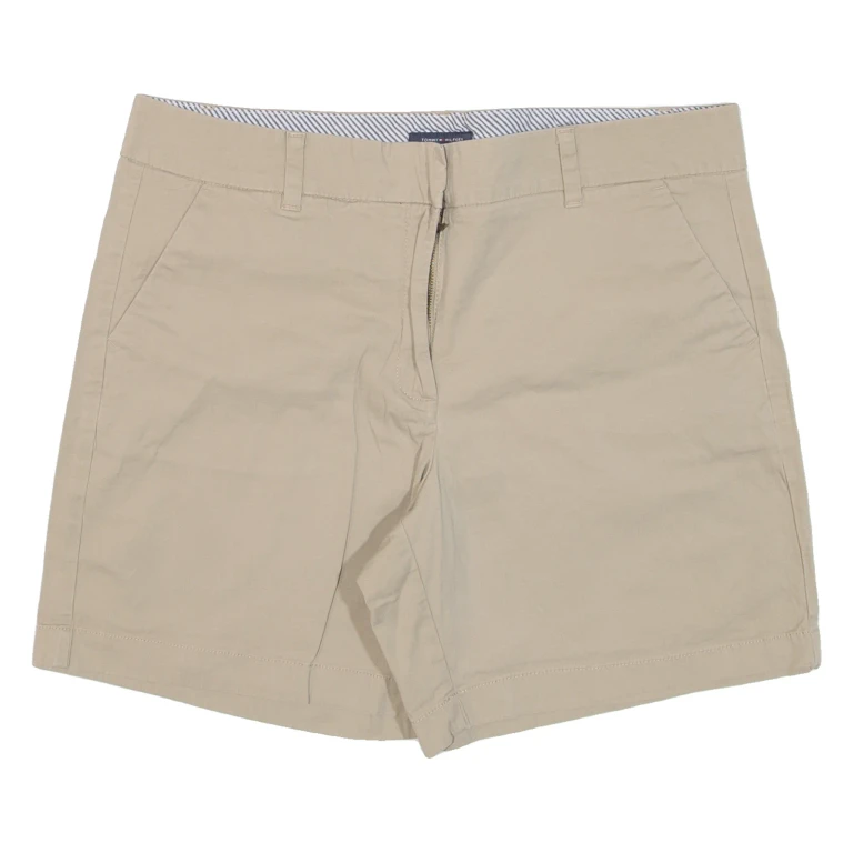 TOMMY HILFIGER Womens Casual Shorts Beige L W34