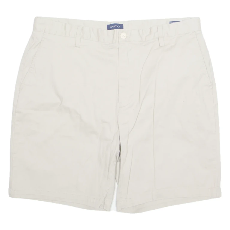 NAUTICA Mens Chino Shorts Beige XL W38