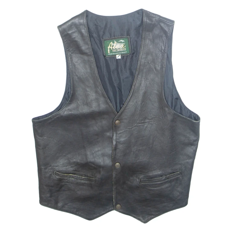 ALEX Mens Waistcoat Black L