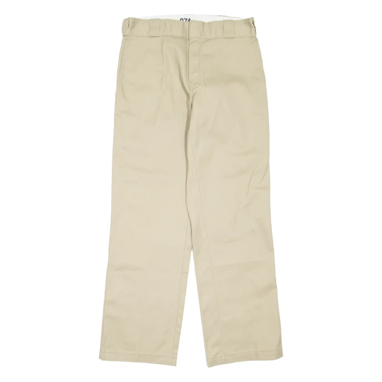 DICKIES Icons Womens Trousers Beige Regular Straight W30 L30