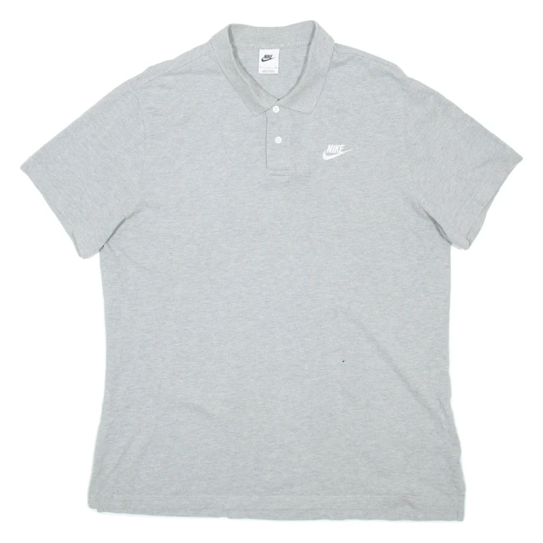 NIKE Mens Polo Shirt Grey XL