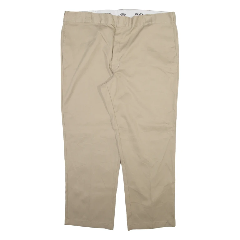 DICKIES 874 Workwear Mens Trousers Beige Regular Straight W44 L30