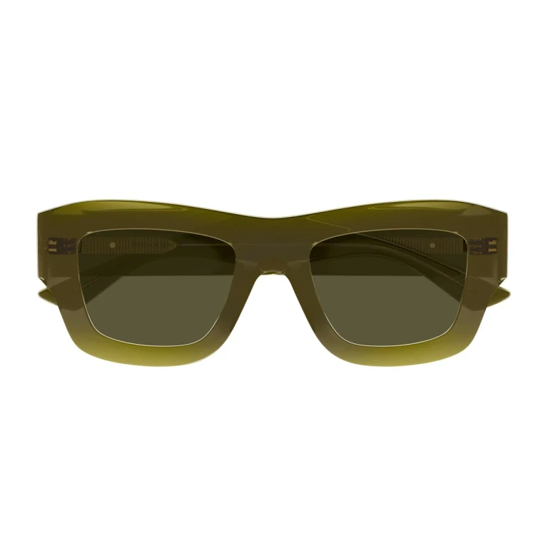 Bottega Veneta Bv1357s Linea Ribbon Green Acetato Riciclato Sunglasses - Women