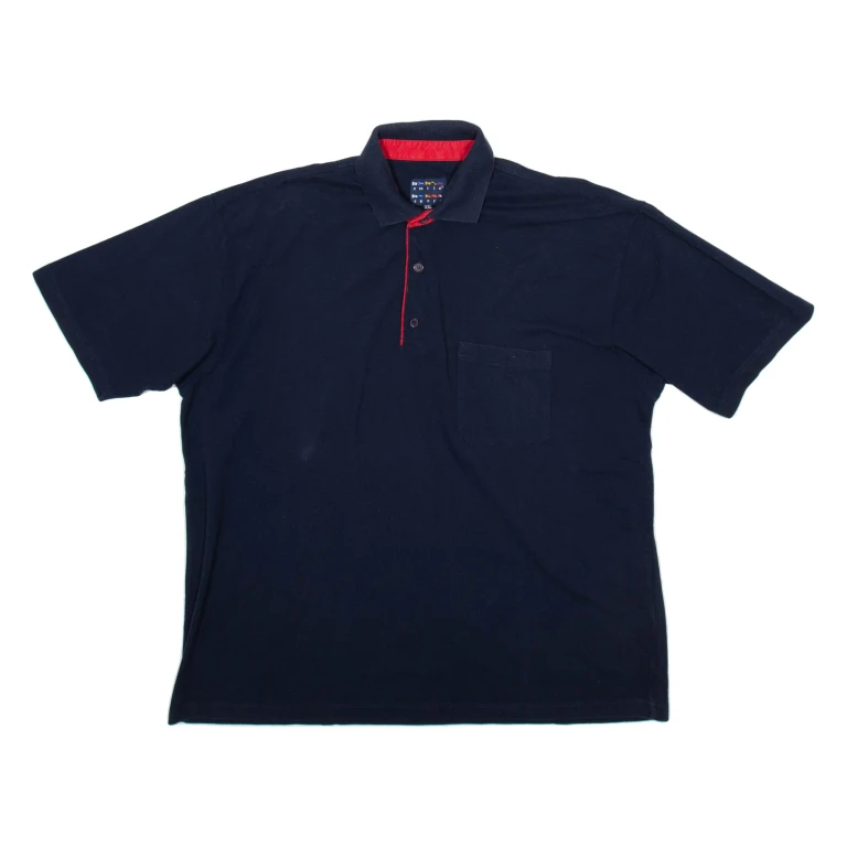 SMILE SPORT Mens Polo Shirt Blue 2XL