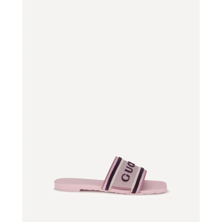 Gucci Damen Rubber Slide Sandalen Größe 38,5