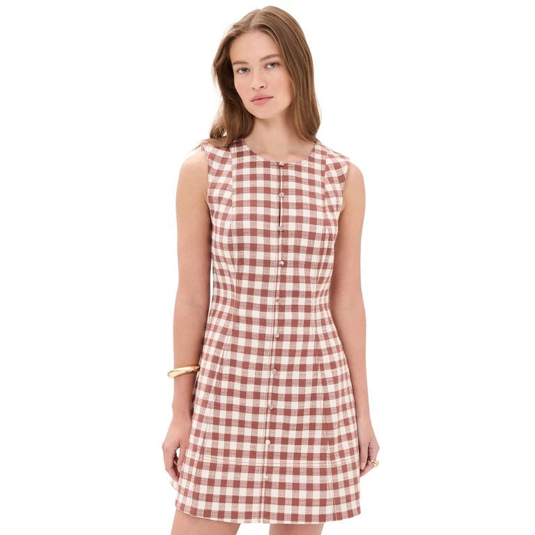 Hill House Home The Angie Dress Rust Gingham S