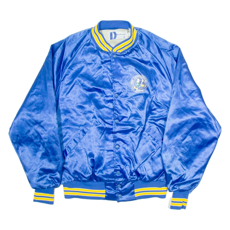 DUNBROOK 50th Anniversary Peerless Mens Bomber Jacket Blue Nylon XL