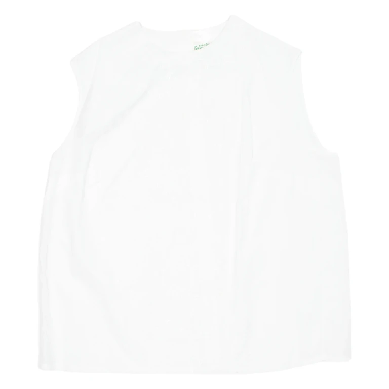 Womens Vest White Sleeveless L