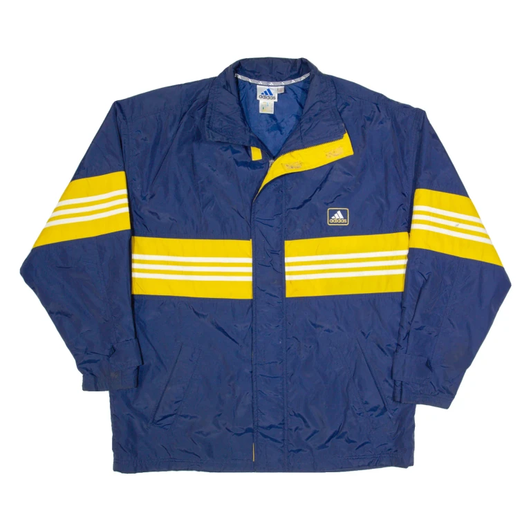 ADIDAS Mens Jacket Blue 90s M