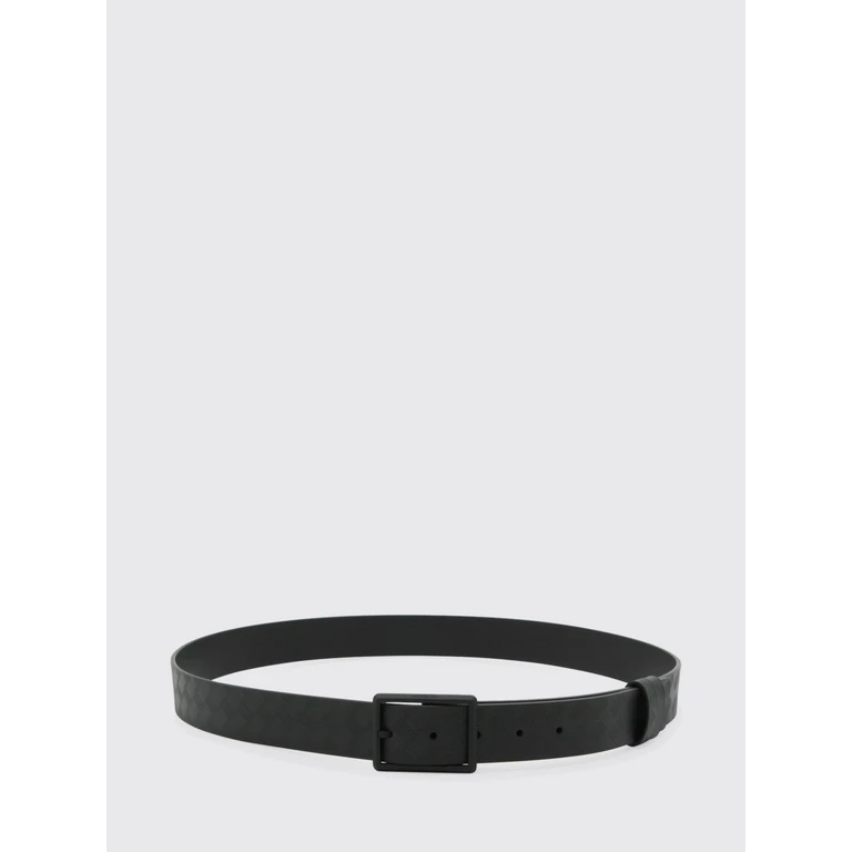Reversible Embossed Leather Belt with Engraved Pin Buckle (222197BLACK)