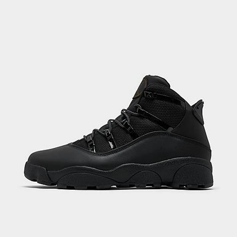 Men's Winterized 6 Rings Boots in Black/Rustic Size: 7.5