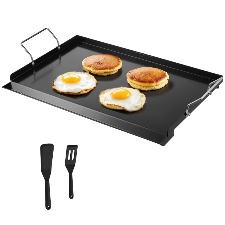 24x16 in Flat Top Griddle Carbon Steel Universal BBQ Grill Pan Cookware - Black 2