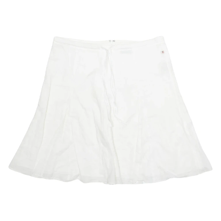 RALPH LAUREN POLO JEANS COMPANY Womens Flare Skirt White Short L
