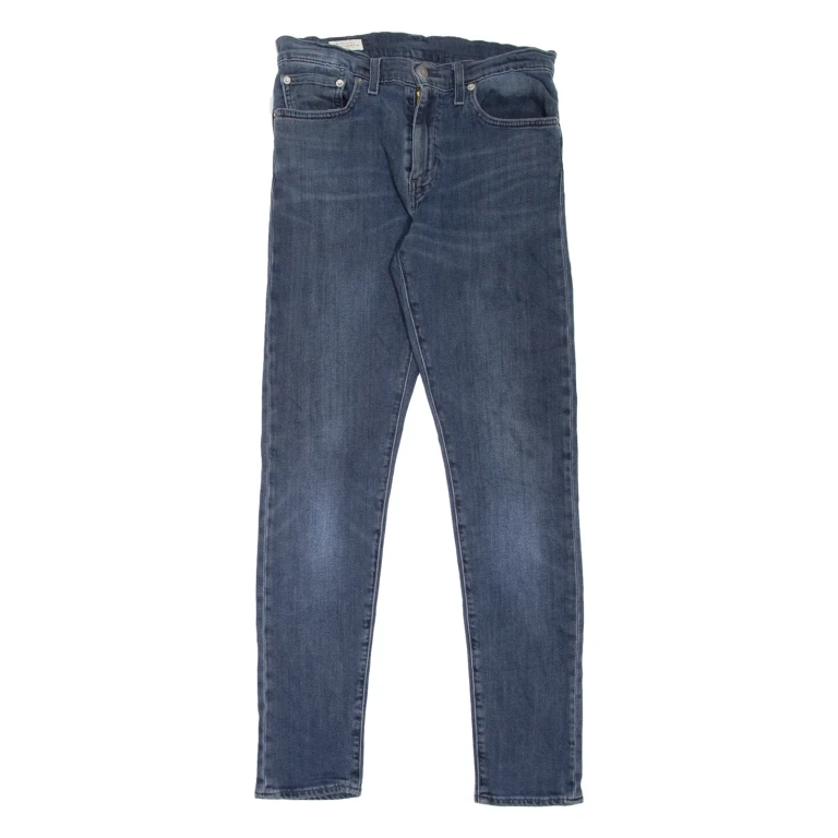 LEVI'S 512 BIG E Jeans Mens Blue Slim Tapered Stone Wash W29 L32