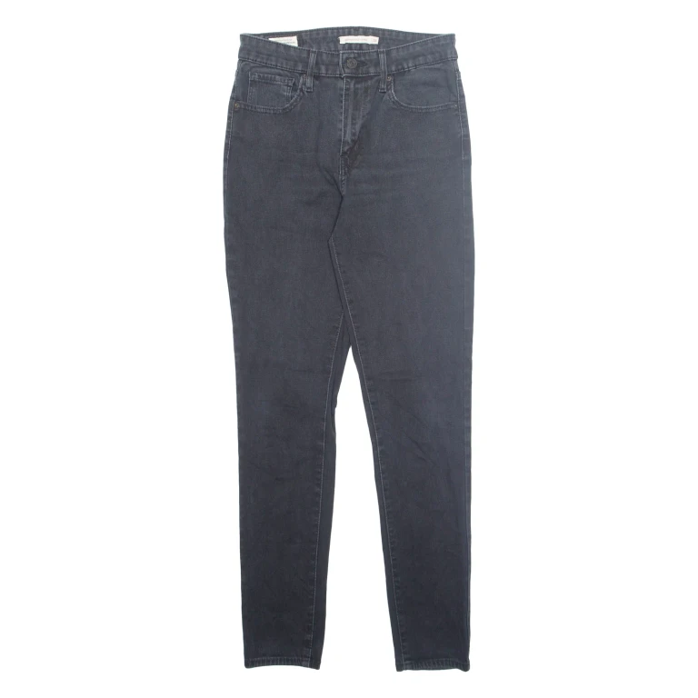LEVI'S Premium Womens Jeans Black Regular Skinny W28 L30