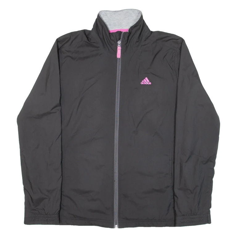 ADIDAS Womens Track Jacket Black UK 14