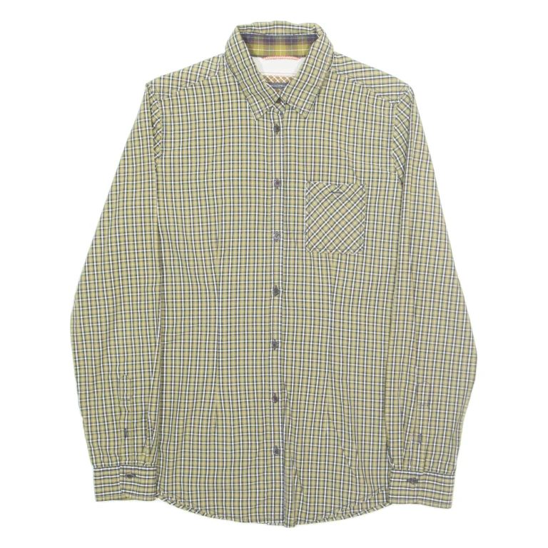 MARC O'POLO Mens Shirt Green Check Long Sleeve XS