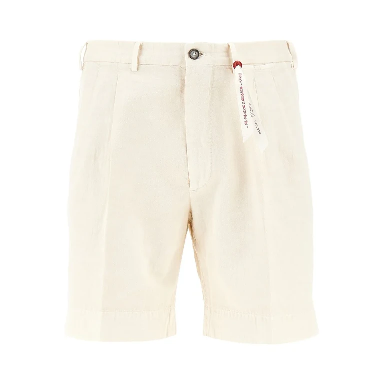 SANTANIELLO Cotton and hemp 'Evoluto' shorts Man 50