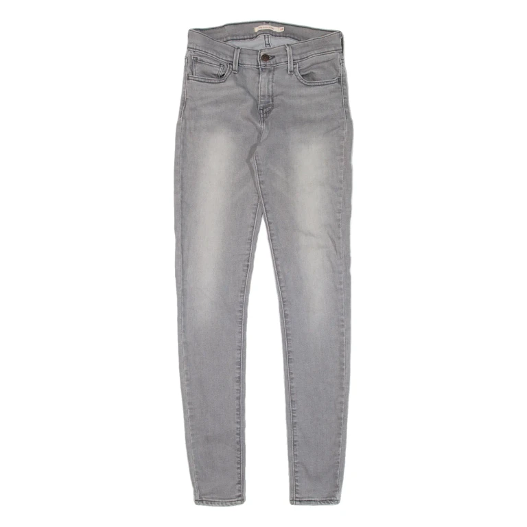 LEVI'S 710 Womens Jeans Grey Slim Skinny W25 L30