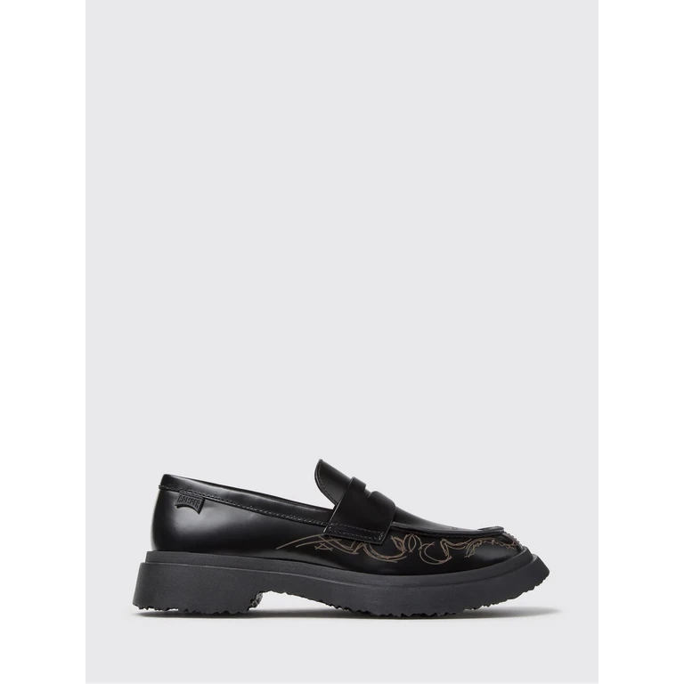 Walden Loafers in Smooth Calfskin with Graphic Print and Chunky Sole (K201116-047WALDEN0)