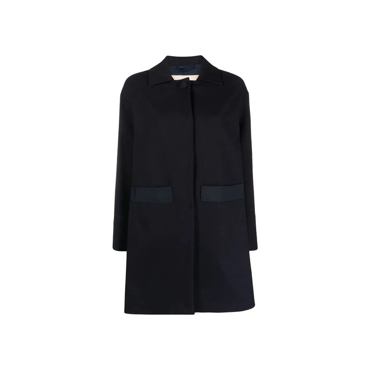 Herno Blue Cotton Coat Clothing - Women