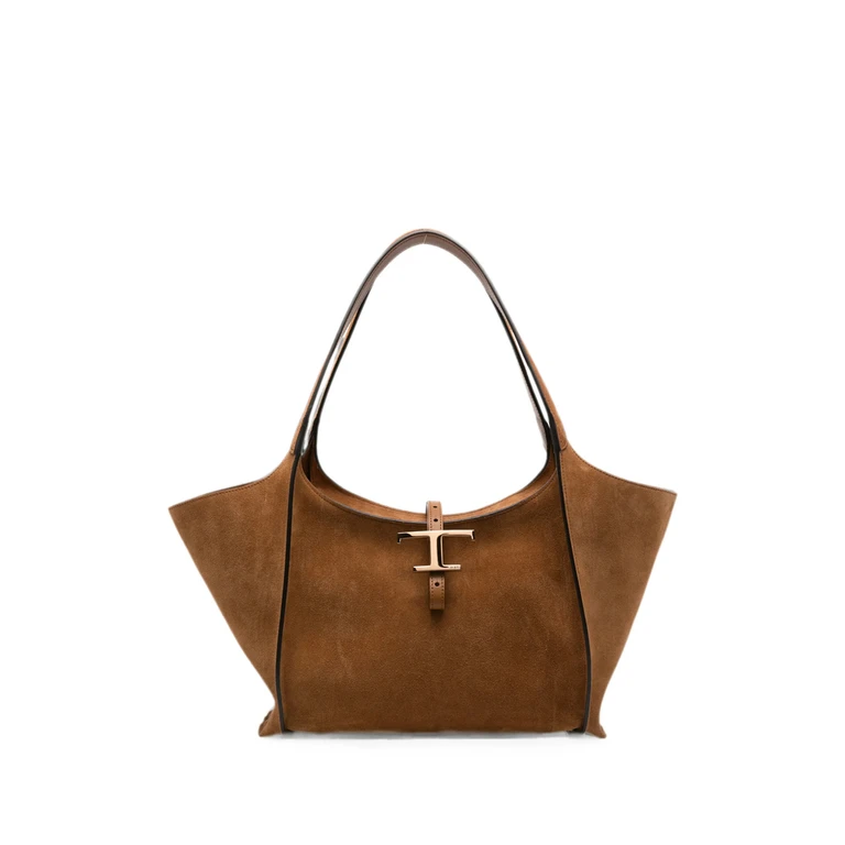 Tod's T Timeless Suede Tote Bag