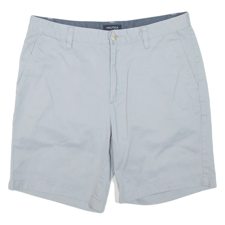 NAUTICA Mens Chino Shorts Blue M W34