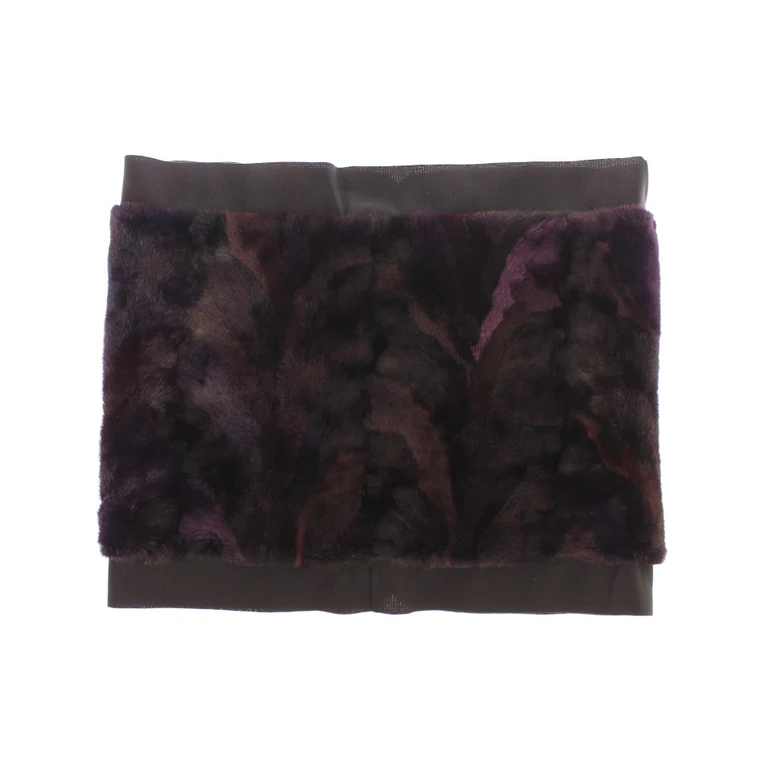Dolce & Gabbana Purple Mink Fur Scarf Foulard Neck Wrap - Women