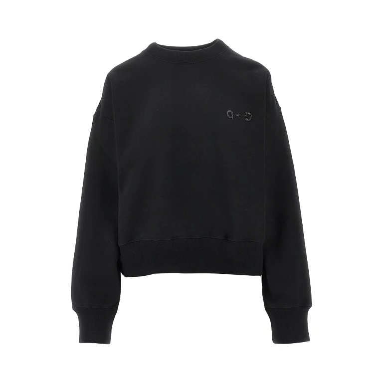 GUCCI Beaded Horsebit embroidery sweatshirt Woman S