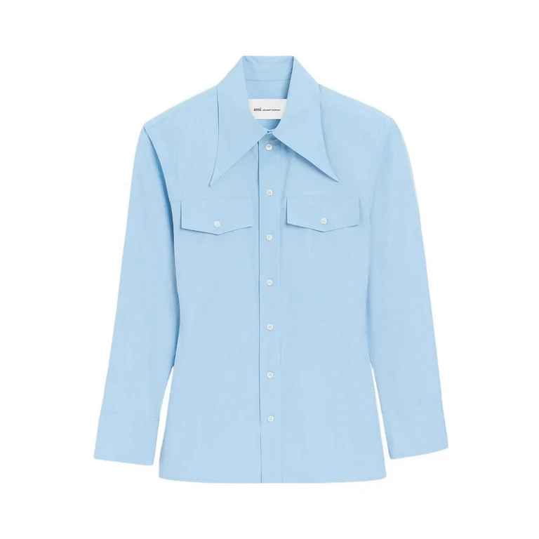 Ami Paris Chemise - Bleu Clair (FSH807C00063484)