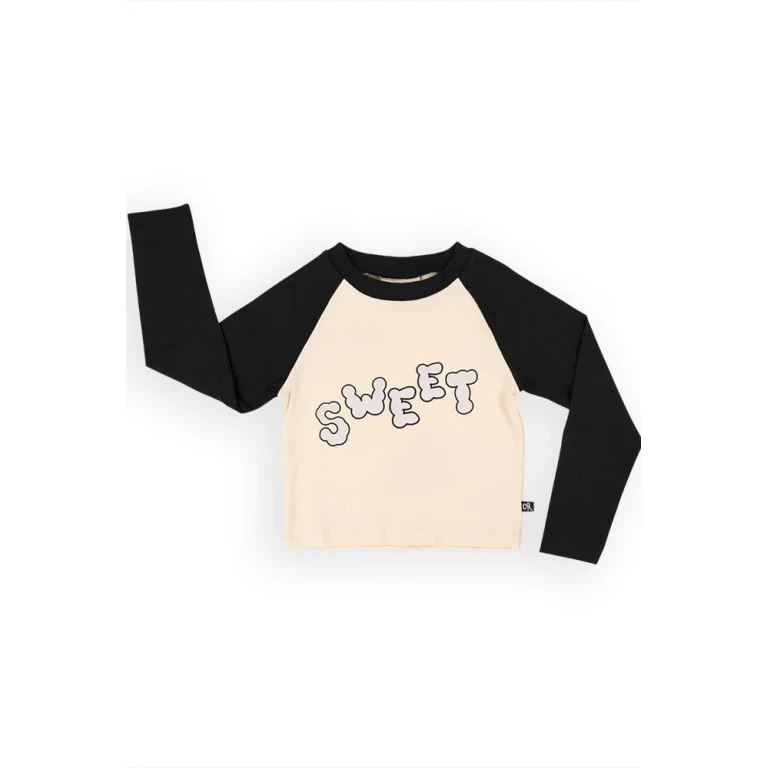 Girls Organic Cotton Long Sleeve Top Sweet - 2-4 years