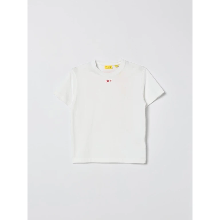 OFF-WHITE KIDS T-Shirt Kids color White (OBAA002S26JER006110)