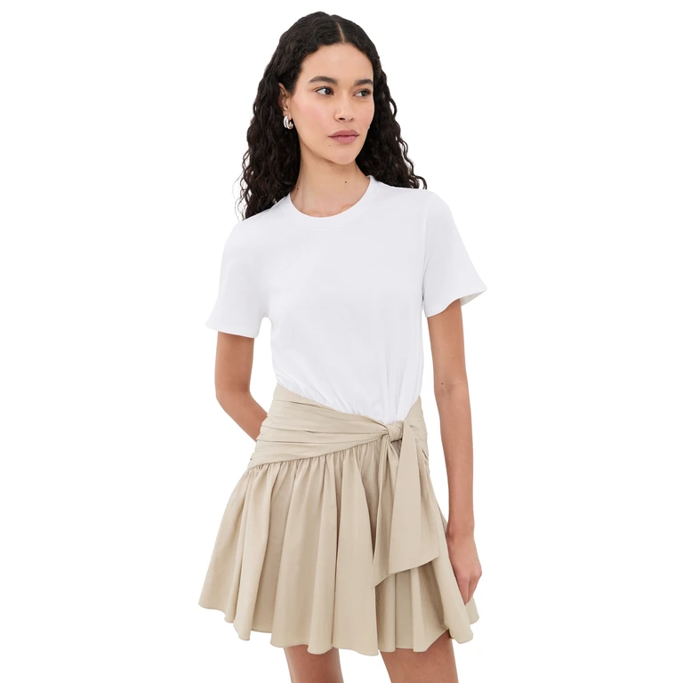 Cinq à Sept Leslie Dress White/Khaki L