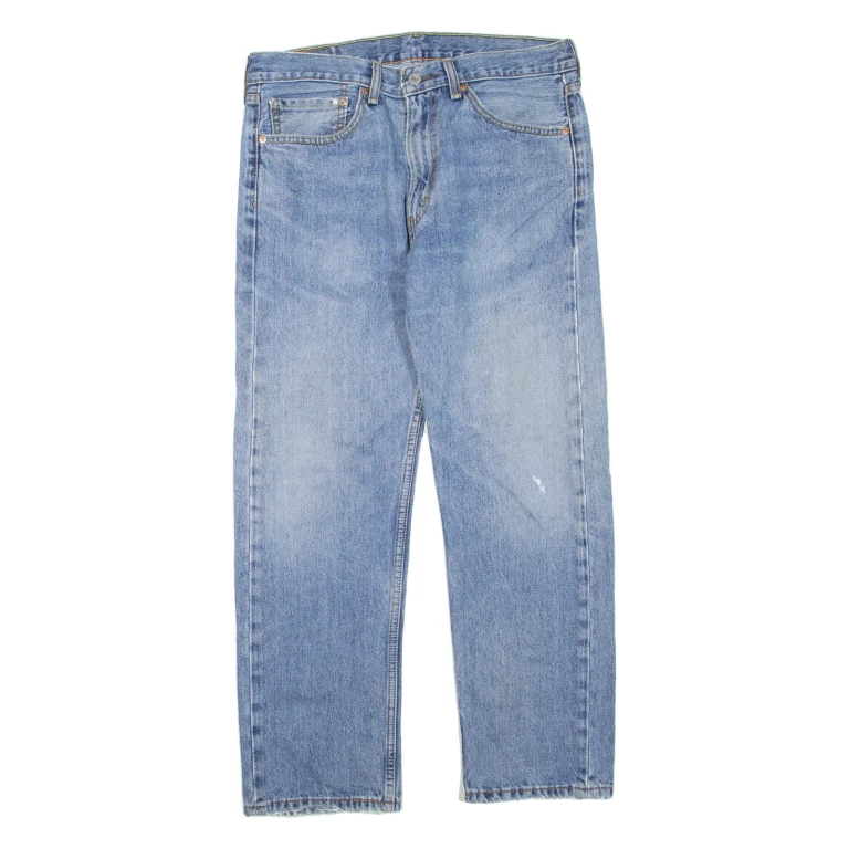LEVI'S 505 Jeans Mens Blue Regular Straight W34 L30