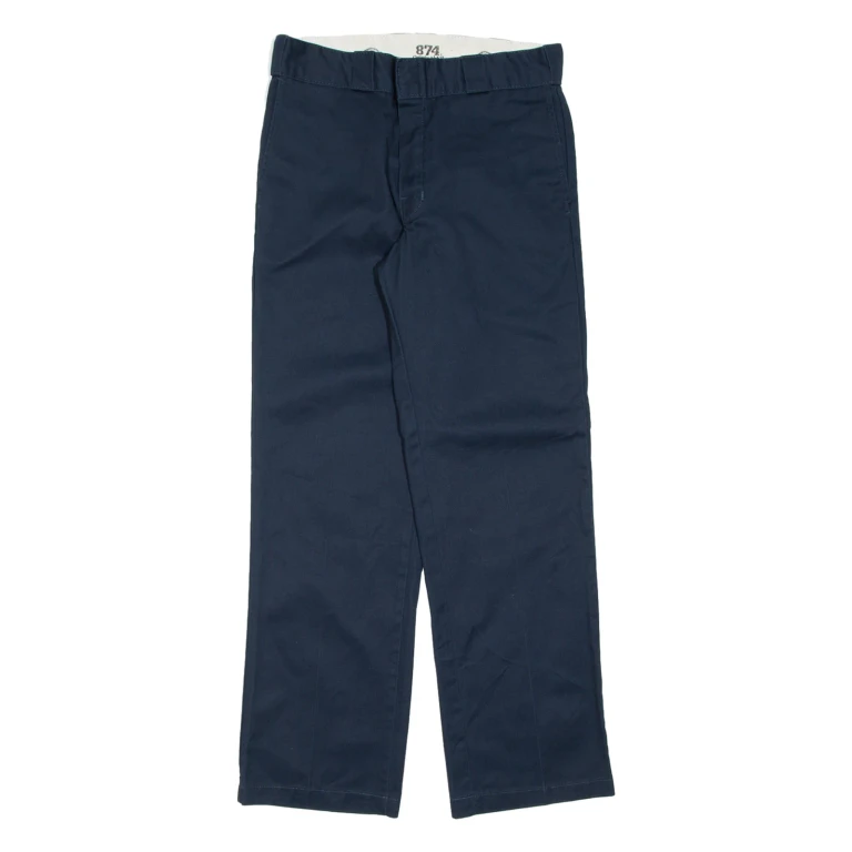 DICKIES Chino Mens Trousers Blue Regular Straight W30 L30