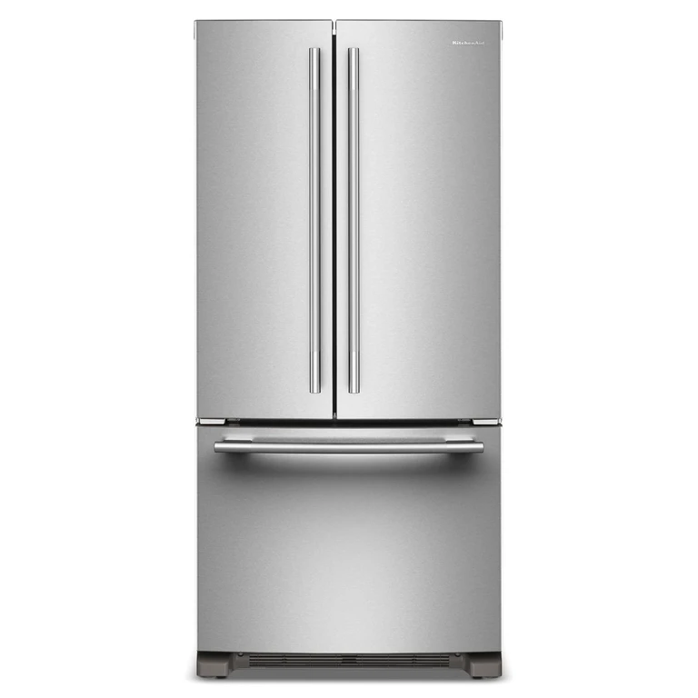 22 Cu. Ft. 33 in. Standard-Depth French Door Refrigerator w/ Internal Water Dispenser in Steel