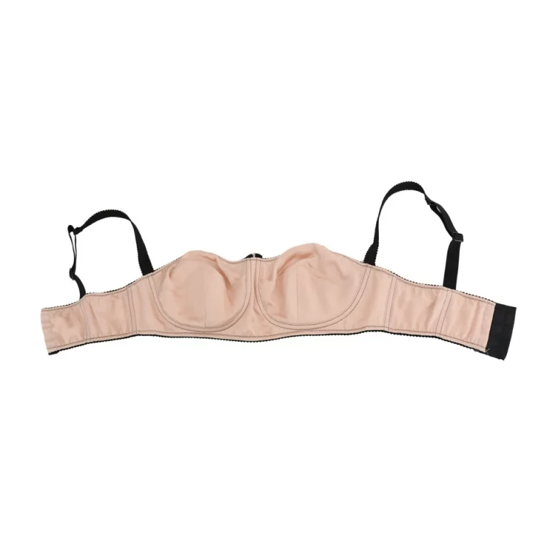 Dolce & Gabbana Black Straps Pink Balconcino Bra Clothing - Women