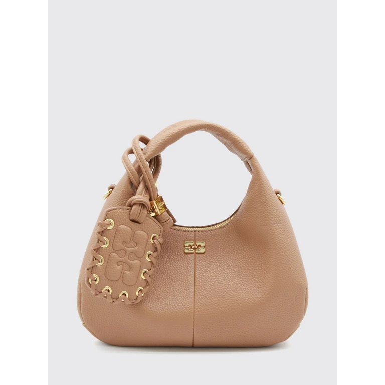 Recycled Leather Mini Handbag with Butterfly Logo and Removable Strap (C10400040SP)